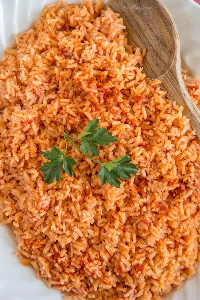 Authentic Mexican Rice - Yellow Bliss Road