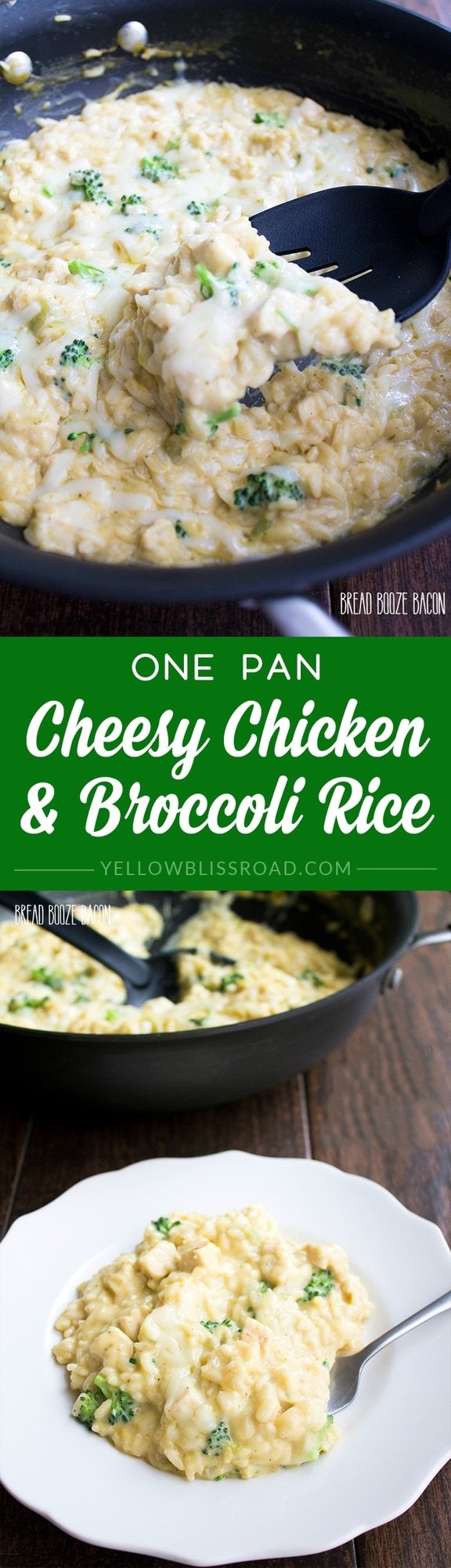 One Pan Cheesy Chicken Broccoli Rice