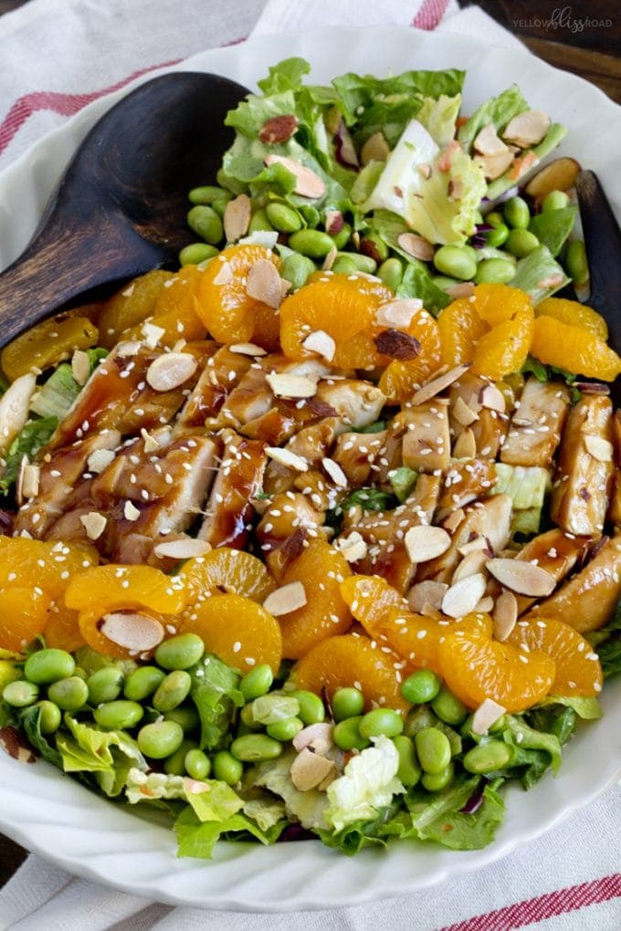 Teriyaki Chicken Salad (Red Robin Copycat) Yellow Bliss Road