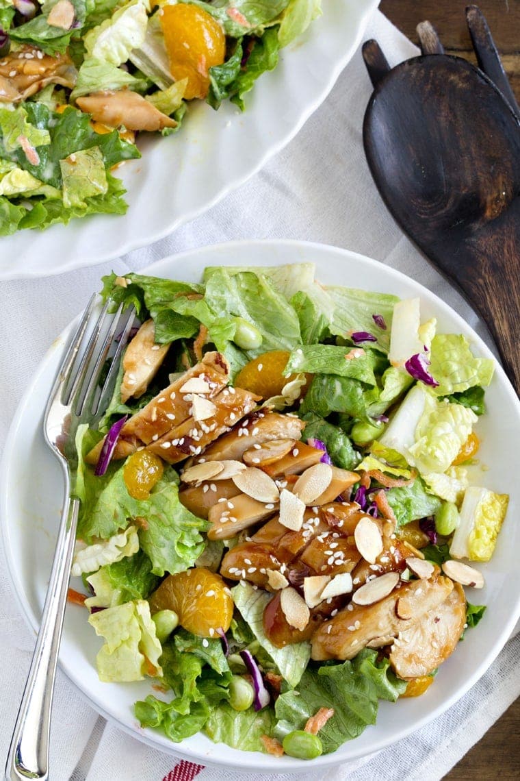 Teriyaki Chicken Salad with Honey Mustard Dressing (Red Robin Copycat)