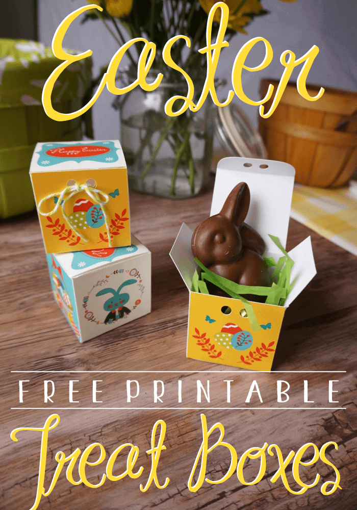 Free Printable Easter Treat Boxes