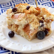 Creamy Blueberry French Toast Bake