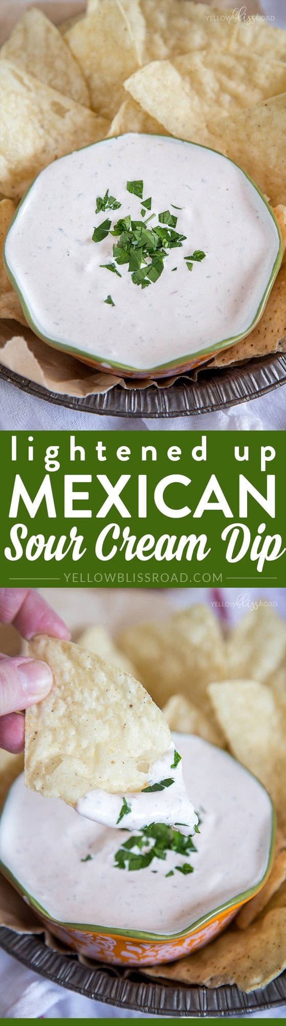 Lightened Up Mexican Sour Cream Dip