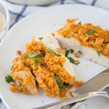 A plate of chicken