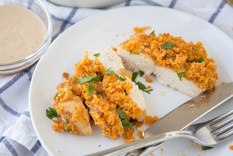 Barbecue Ranch Cheddar Baked Chicken Yellow Bliss Road