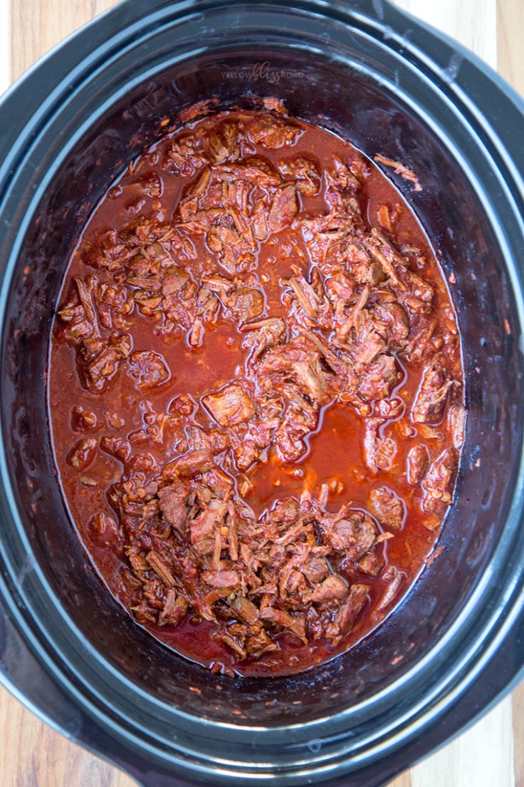 Slow Cooker Red Chile Beef Yellow Bliss Road