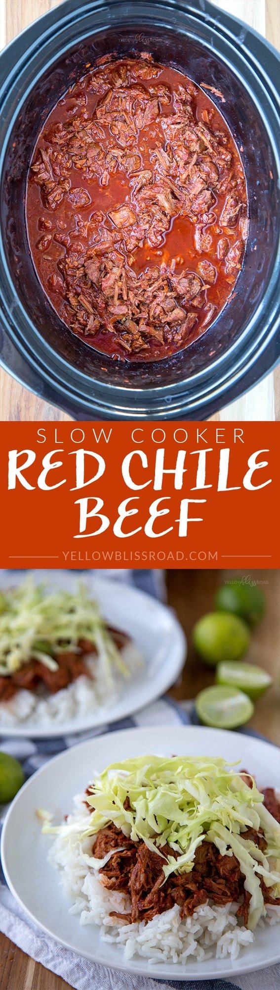 Slow Cooker Red Chile Beef - a delicious and authentic Mexican recipe