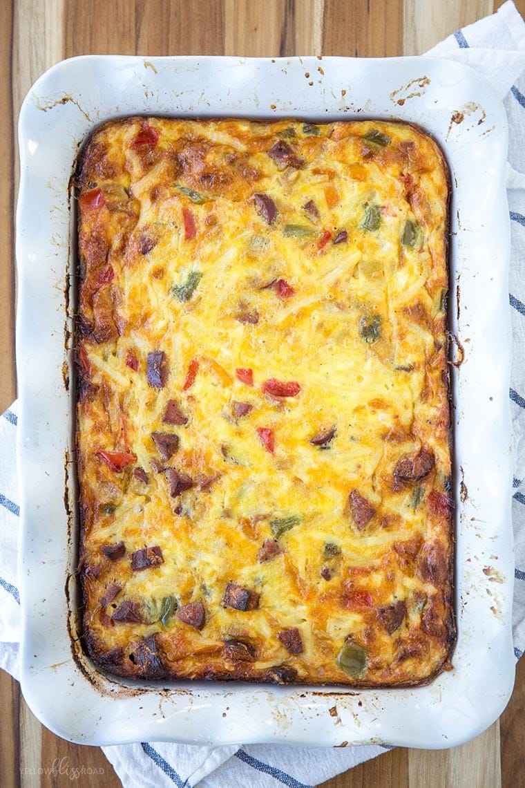 Smoked Sausage Breakfast Casserole 5