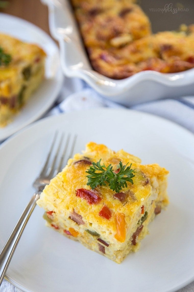 Smoked Sausage Breakfast Casserole 8