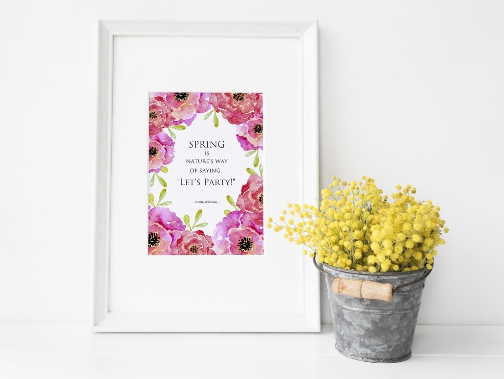 printable watercolor art for spring