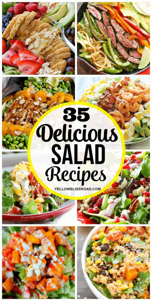 35 Delicious Salad Recipes | YellowBlissRoad.com