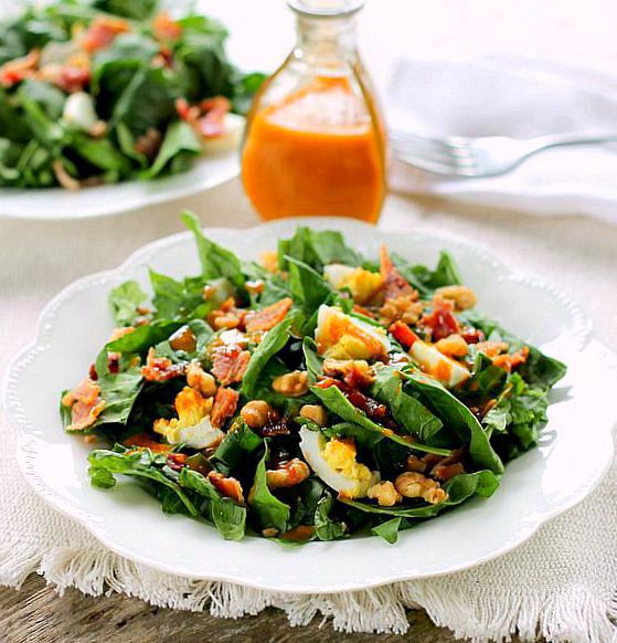 Fresh Spinach Salad-Bunny's Warm Oven