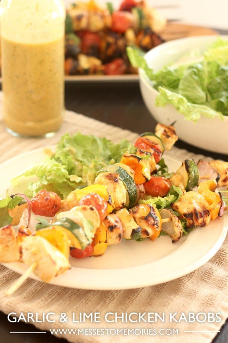 Grilled Garlic & Lime Chicken Kabobs Yellow Bliss Road