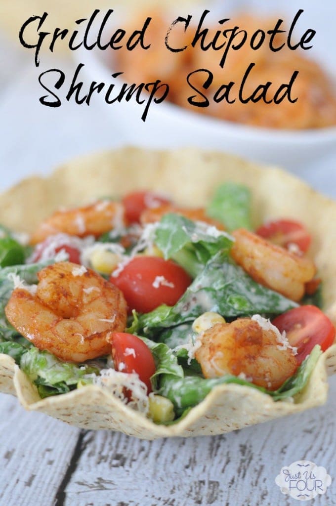 Grilled Chipotle Shrimp Salad - My Suburban Kitchen