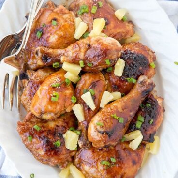 A plate of bbq chicken