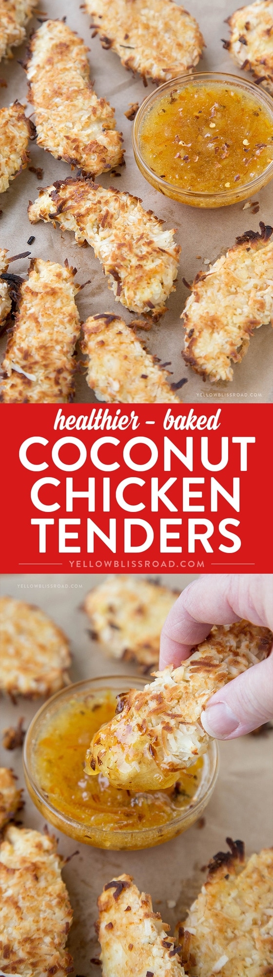 Healthier Baked Coconut Chicken Tenders