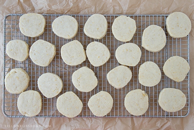 Lemon Shortbread Cookies - Rich, buttery cookies with a hint of lemon, smothered in a sweet and tart lemon icing.