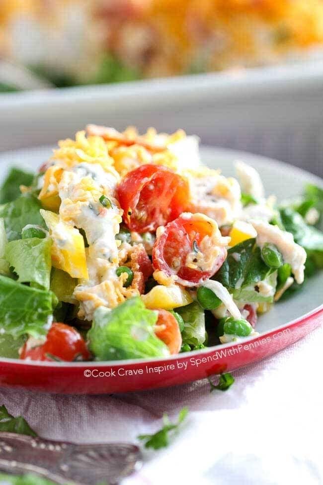 Ranch 7 Layer Salad - Spend with Pennies