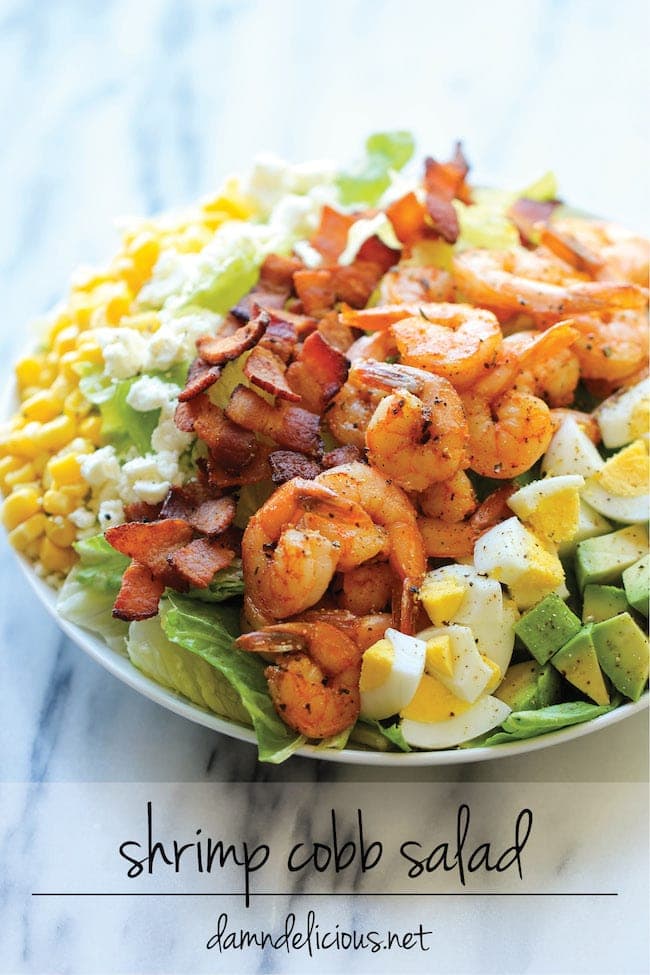 Shrimp Cobb Salad - Damn Delicious