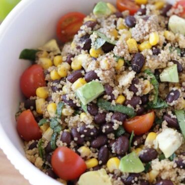 A bowl of Beans and Couscous