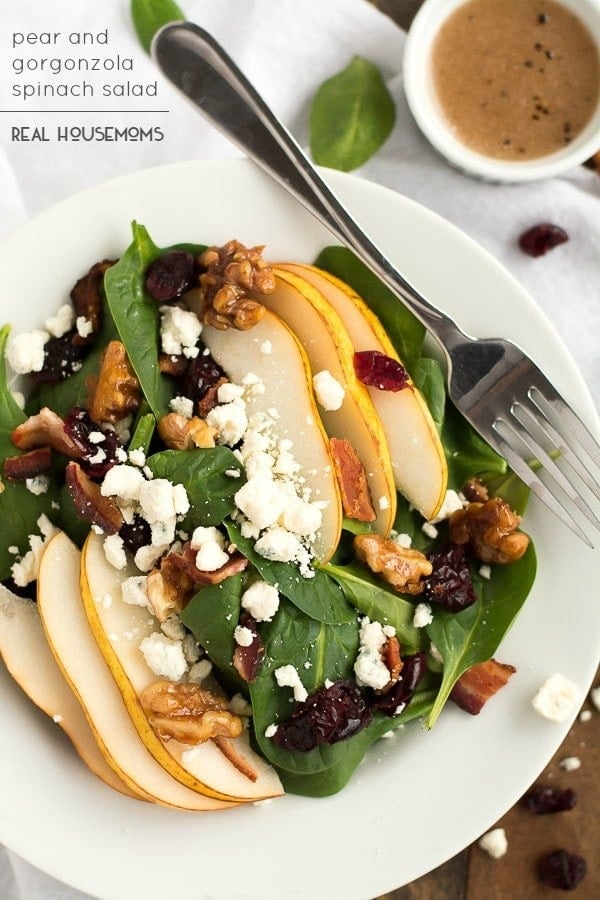 pear-and-gorgonzola-salad-Real Housemoms