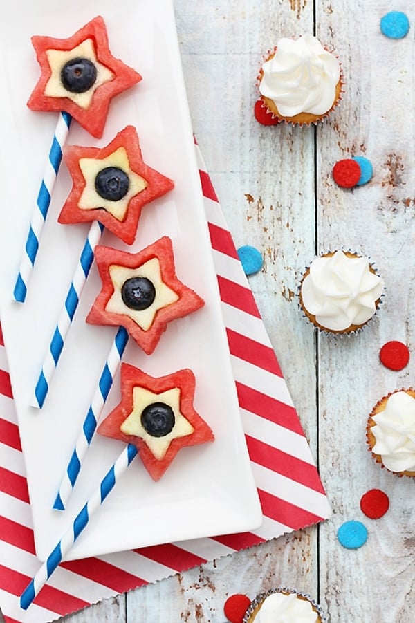Fruit Pops for the 4th of July
