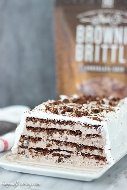 Brownie Brittle Icebox Cake -Beyond Frosting