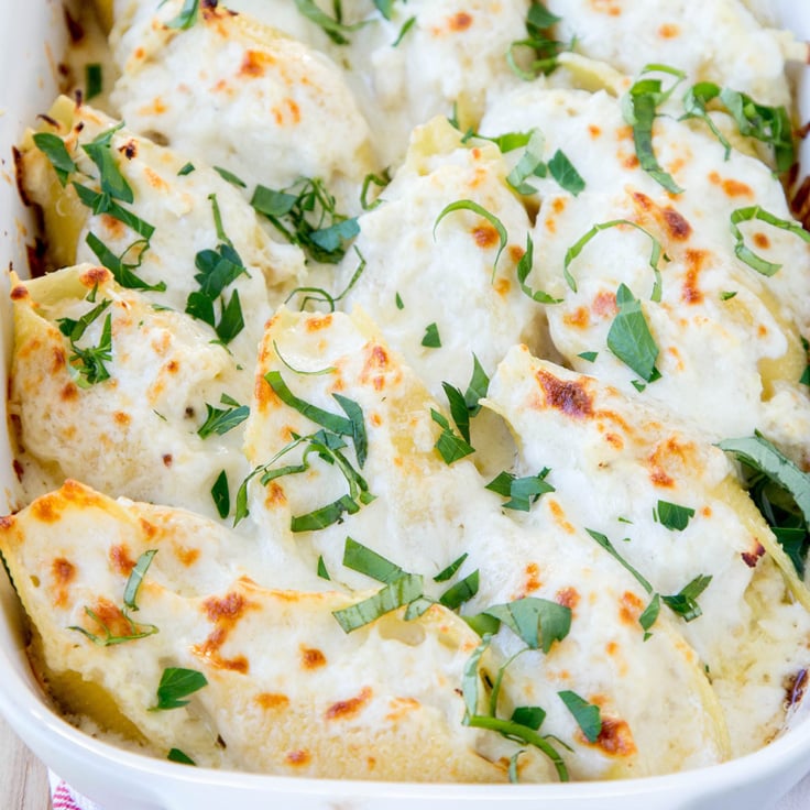 Chicken Alfredo Stuffed Shells Yellow Bliss Road