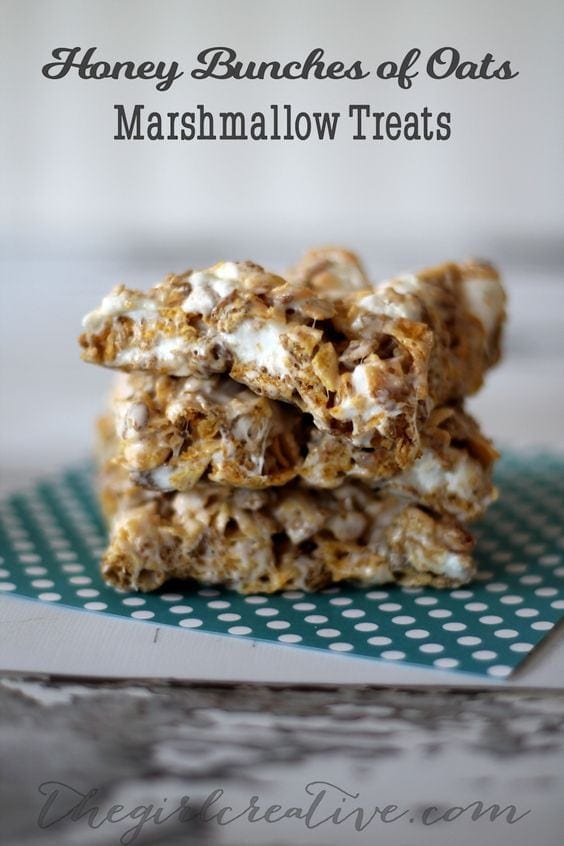 Honey Bunches of Oats Marshmallow Treats - The Girl Creative