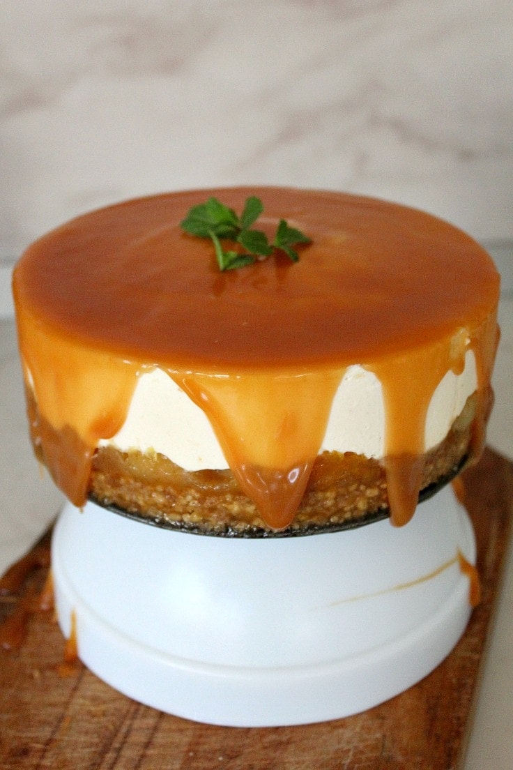 No-bake-Orange Apple Cheesecake - The Seaman Mom
