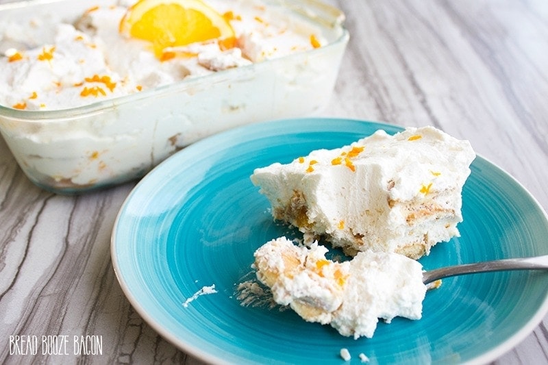 This Orange Creamsicle Icebox Cake taste just like your favorite creamy, dreamy popsicle!