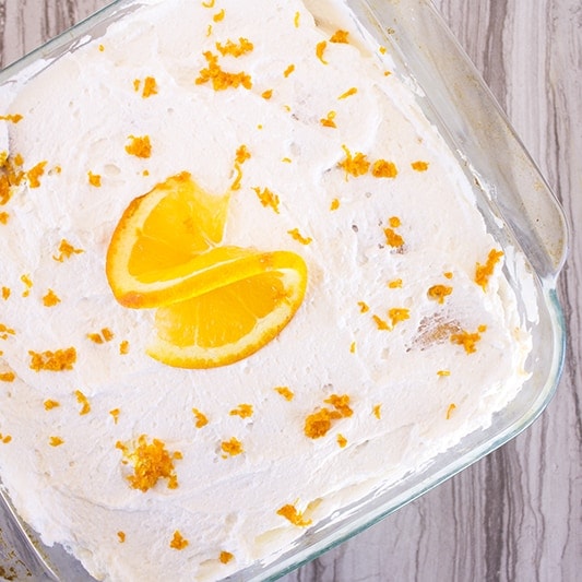 Orange Creamsicle Icebox Cake