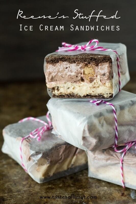 Reese's Stuffed Ice Cream Sandwiches - Tastes of Lizzy T