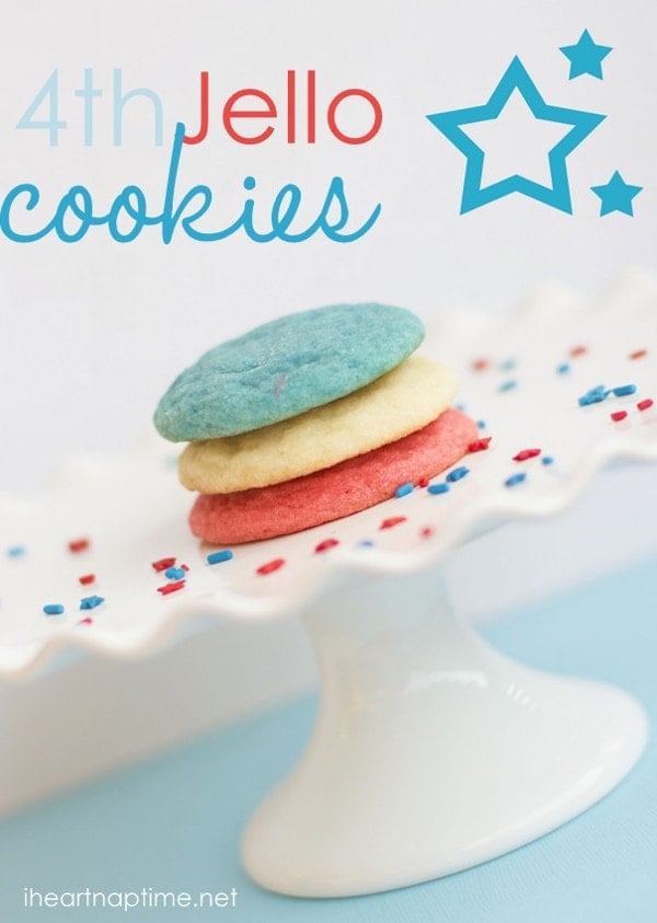 4th of July Jello Cookies