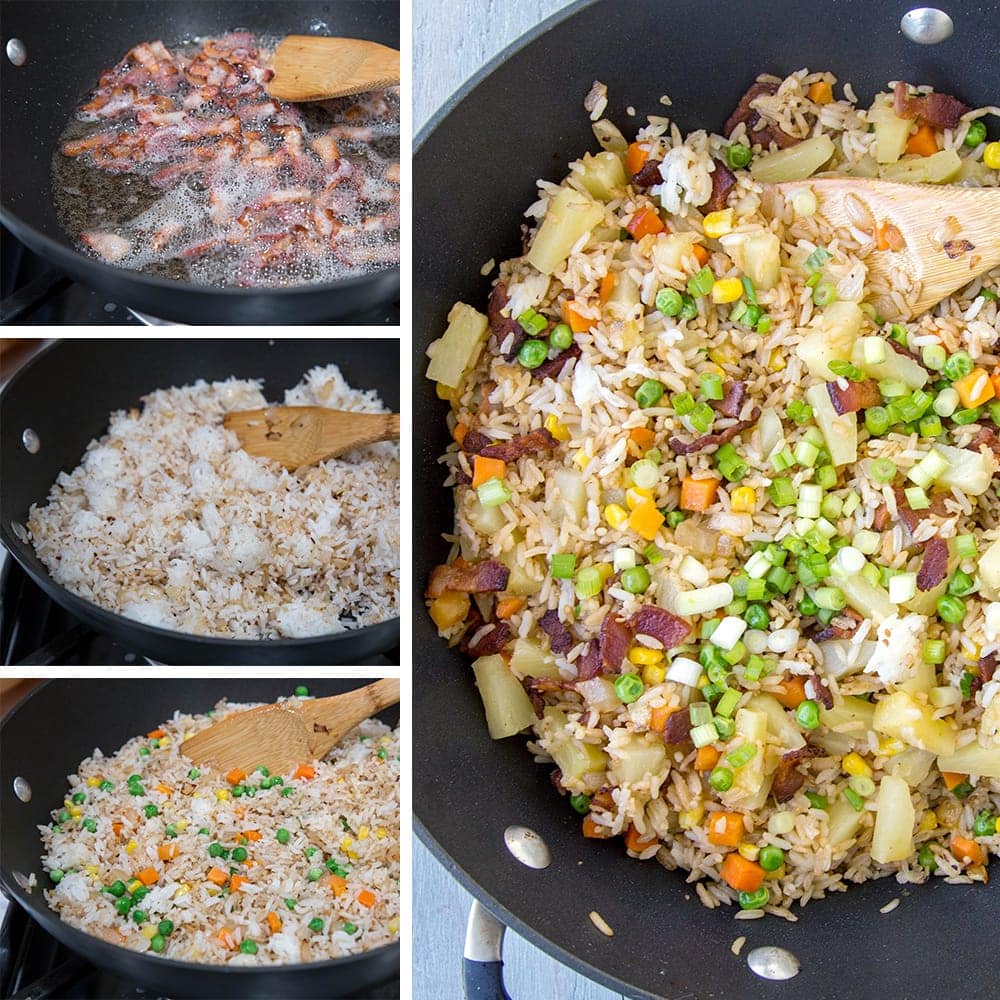 Bacon & Pineapple Fried Rice Yellow Bliss Road