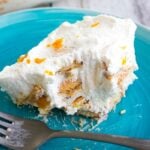 A plate of orange icebox cake