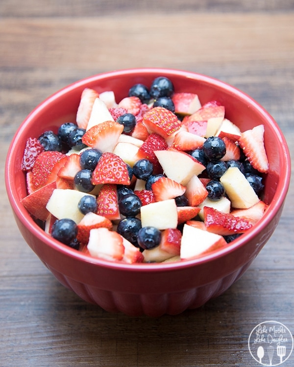 Red, White and Blue Fruit Salad