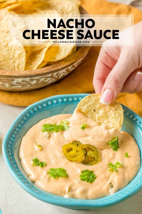 Nacho cheese sauce with title text