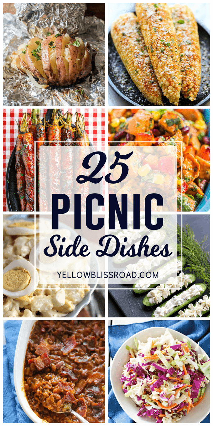 A tasty collection of side dishes that you can bring to your next picnic. 