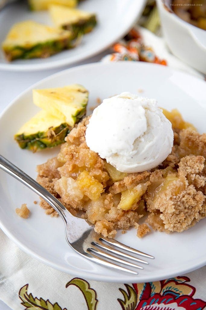 Pineapple Cobbler - a Hawaiian inspired dessert straight from Disney's Aulani Resort!