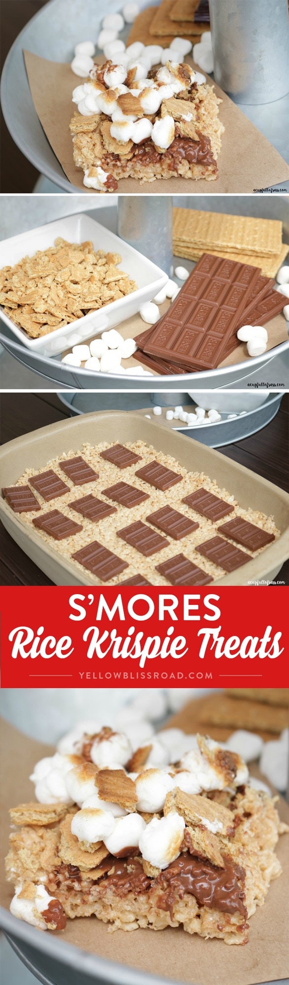 S'mores Rice Krispie Treats Yellow Bliss Road