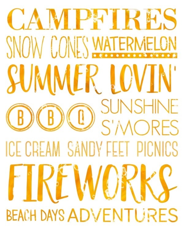 Summer Loving Printable - Yellow Bliss Road