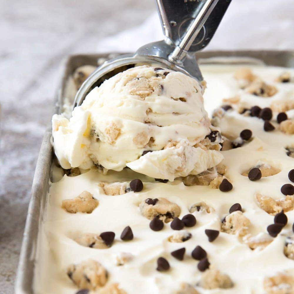 Cookie Dough Ice Cream (No Churn) | YellowBlissRoad.com