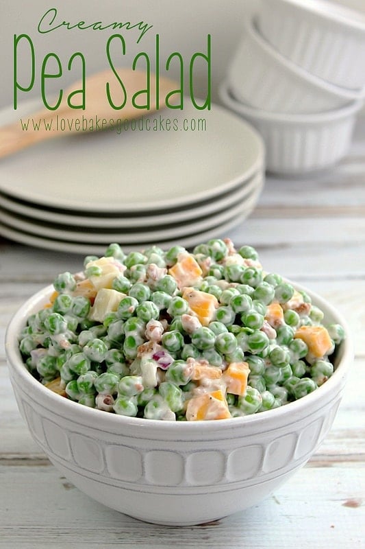 creamy pea salad - love bakes good cakes