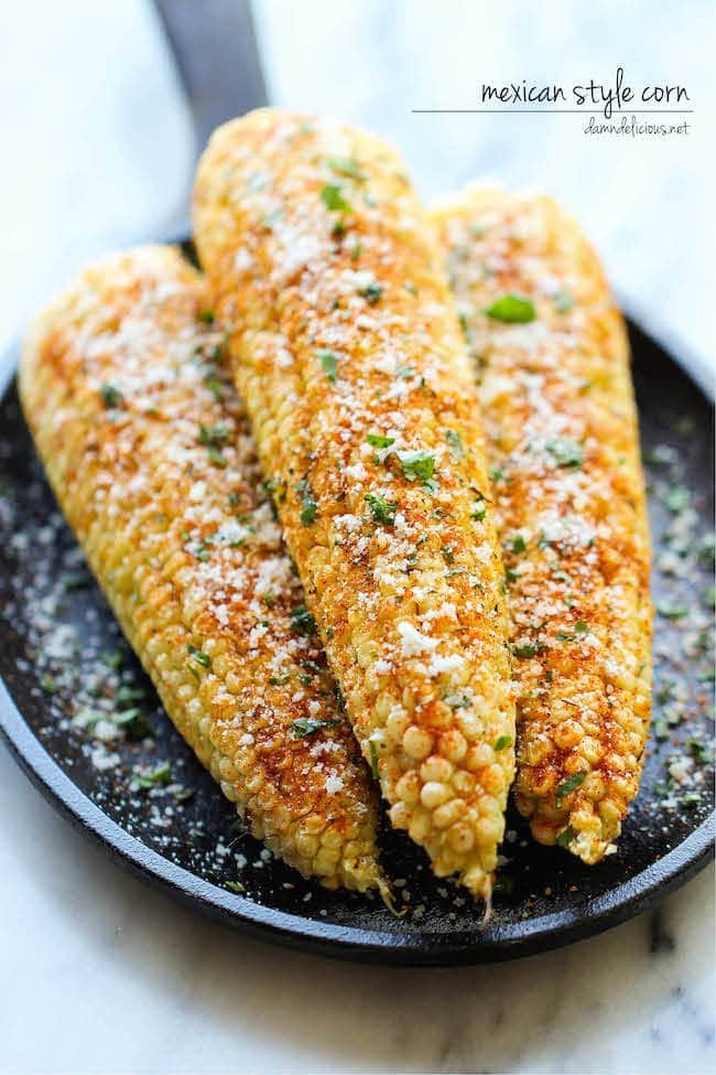 mexican corn on the cob - damn delicious