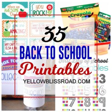 35 Back to School Printables