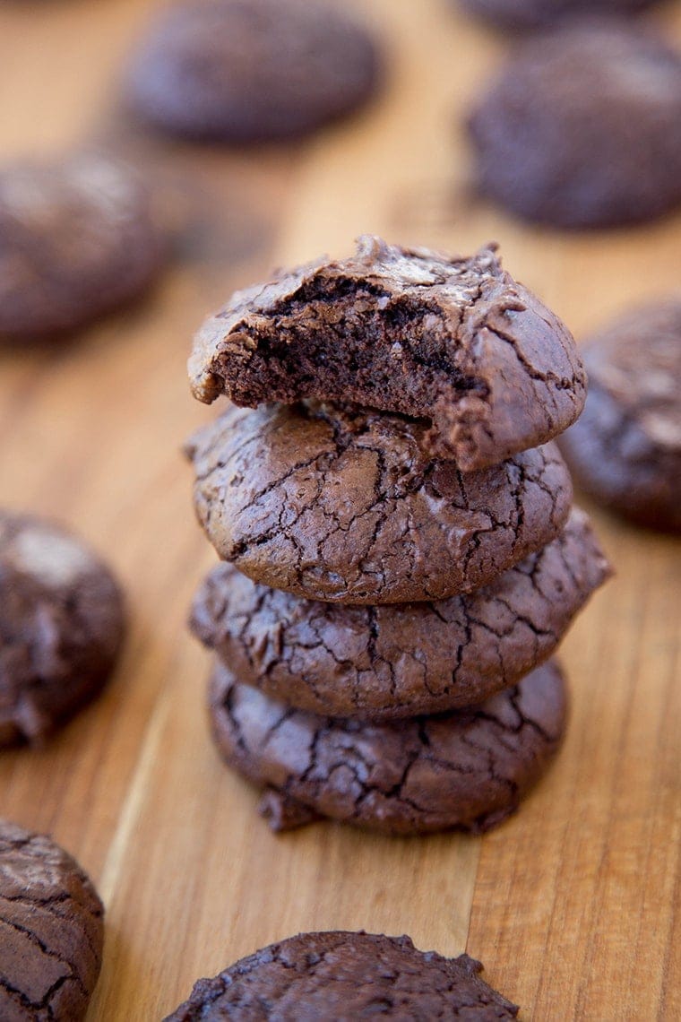 Dark Chocolate Brownie Cookies 7