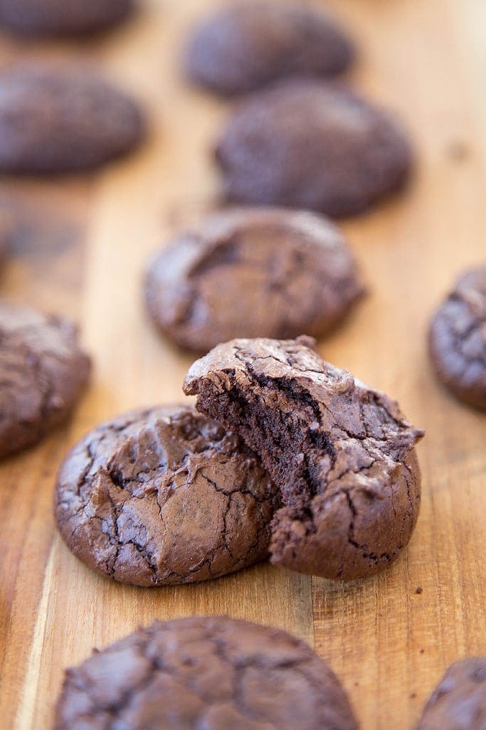 Dark Chocolate Brownie Cookies 8