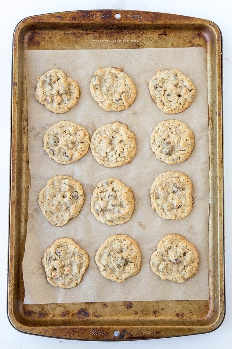 Magic Bar Cookies - Just like the 7 layer magic bars, with coconut, sweetened condensed milk and chocolate chips, but in a neat little cookie!