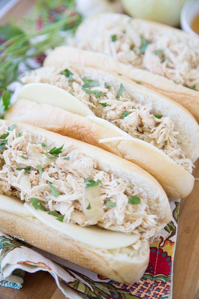 Slow Cooker Chicken French Dip 8